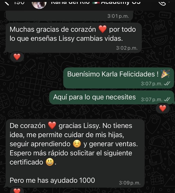 Testimonio de alumno 1